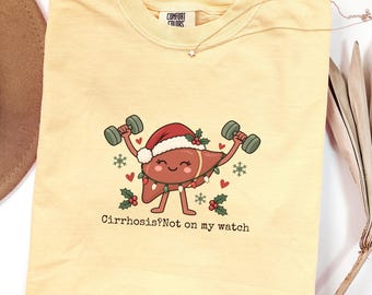 Christmas Liver Nurse Shirt, Hepatology Holiday T-Shirt, Liver Transplant Nurse Gift, Gastroenterology Christmas Tee, GI Nurse Holiday Shirt