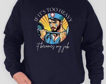 Male Nurse Crewneck, Murse Sweater, Male Nurse Sweatshirt, Registered Nurse Man