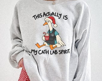 Cath Lab Christmas Sweatshirt, Cardiac Cath Lab Nurse Crewneck, Cath Lab Tech Gift, Cardiology Nurse Holiday Shirt, Cath Lab Christmas Gift