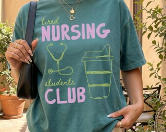 Nursing Student Shirt, Funny Nursing School T Shirt, Student Nurse Coffee Tee, Future RN Gift, Nursing Student Gift, Nursing School Tee Gift