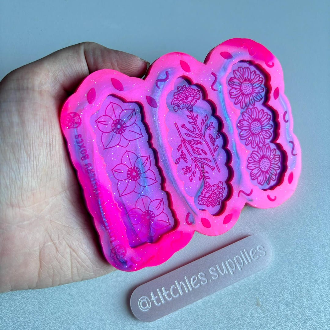 Floral Hair Clip Barrette Palette Silicone Mould/mold - Etsy