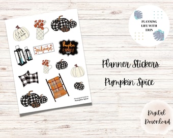 Fall Planner Stickers | Digital Stickers