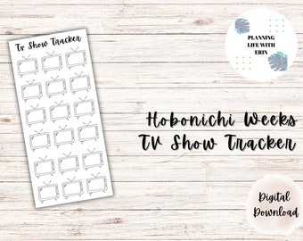 Hobonichi Weeks | Tracker | TV Show Tracker | Digital Download