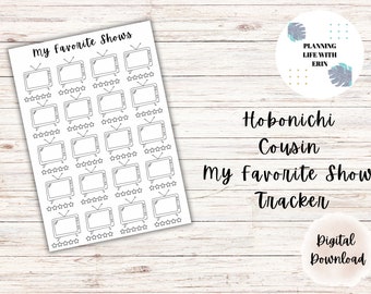 Hobonichi Cousin | Hobonichi Tracker | Favorite Show | Digital Download