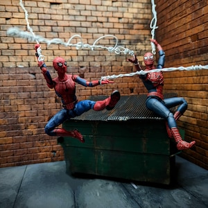 1:12 Scale Spider-Man Mix and Match Webbing Effect Prop for Dioramas and Toy Photography