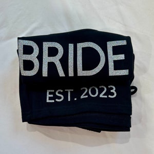 Bride short set | Bride sweat outfit | Bachelorette Plane Outfit | Bachelorette Party Gifts | Wedding party matching sweats | Bride