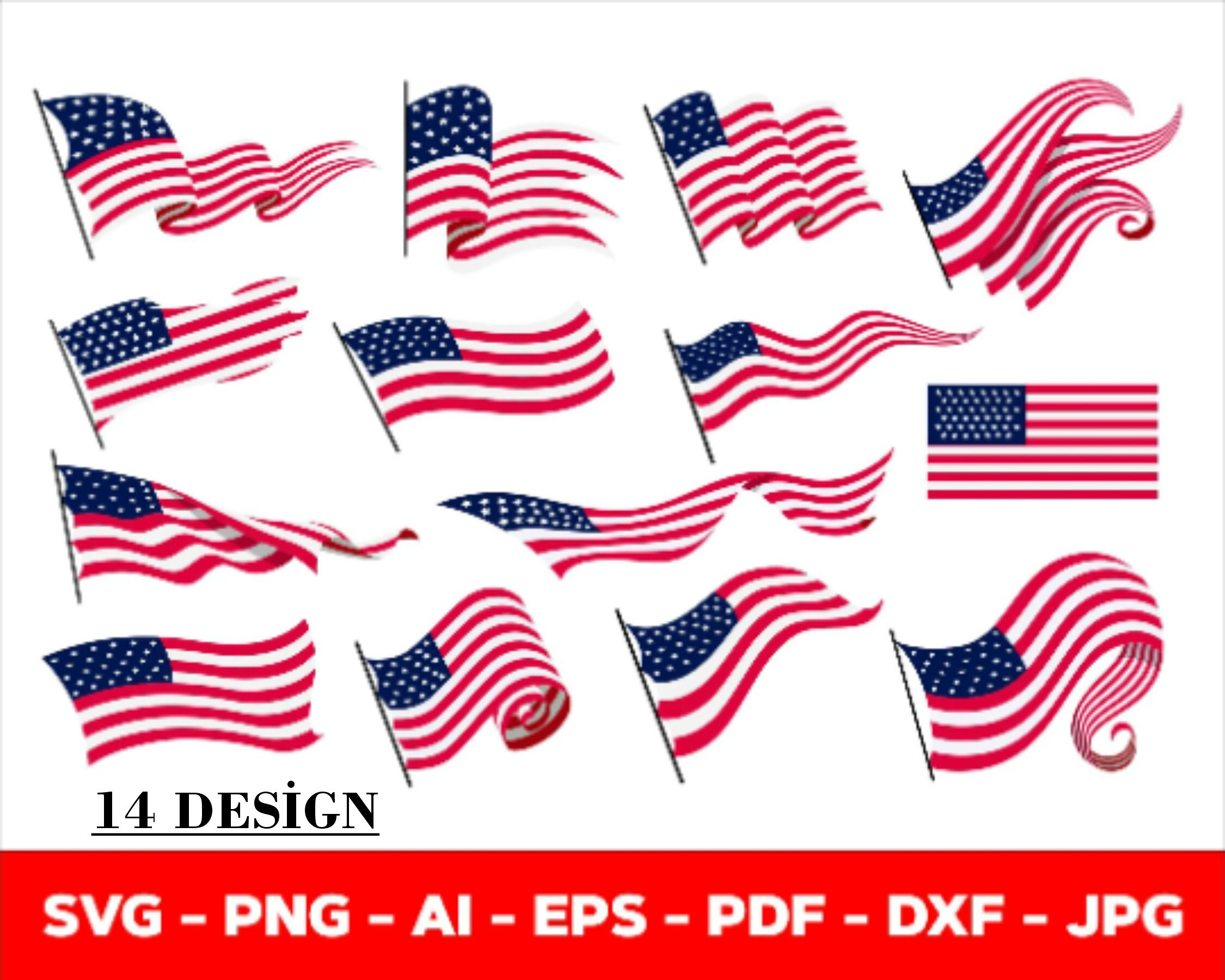 Flag Svg USA Flag Svg Distressed Flag Svg American Flag Etsy