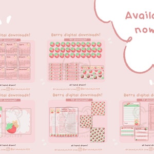 70 Berry Bear Journal Printables
