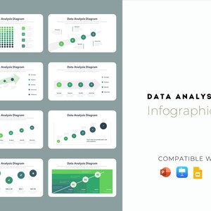 DATA ANALYSIS Diagram Infographics - Google Slides | Keynote | PPT - Etsy