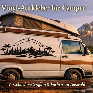 Vinyl sticker Compass Adventure for motorhome, caravan, caravan, van, made from ORACAL 951 premium vinyl image 12