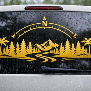 Vinyl sticker Compass Adventure for motorhome, caravan, caravan, van, made from ORACAL 951 premium vinyl image 6