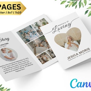 Funeral Programs Template Obituary Template for Funeral Memorial Program Blue Funeral Program Announcement Editable Printable Funeral