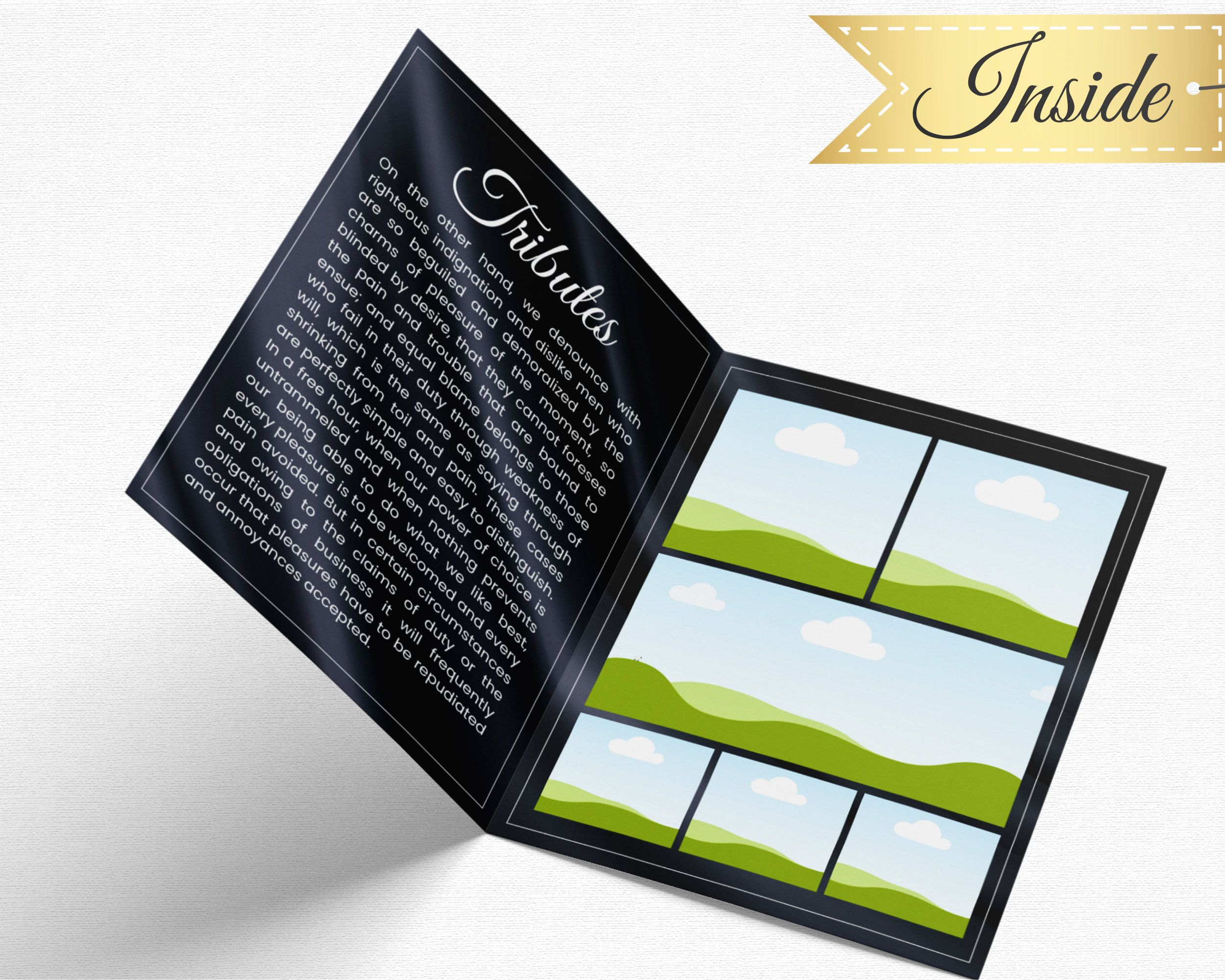 Minimalist Funeral Program Canva Template Simple Funeral Memorial ...