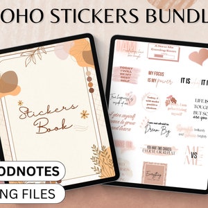 Daily Digital Sticker Book for Goodnotes, PNG Files of Digital Stickers, Sticky Notes, Digital Icon Stickers, Digital Planner Stickers