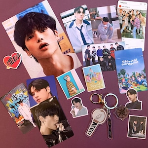 Ateez Bias Pack | Basic Pack | Key Chain | Photo cards | Random | Gift for friends Fandom merch | Kpop Bias decor | Pictures