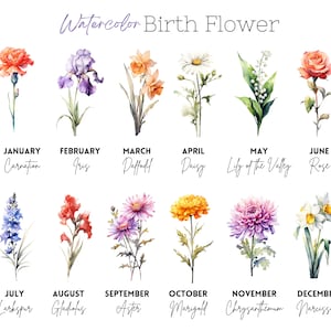 Personalisierter Geburtsblumen-Kaffeebecher mit Namen, personalisierter Geburtsblumen-Glasbecher, Brautjungfern-Vorschlag, Geschenk für Sie, Partygeschenk Bild 6