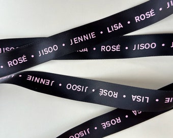 BLACKPINK Ribbon | BLINK | Kpop Merch | Lightstick Bow | DIY Accessories | Jisoo, Lisa, Rosé, Jennie