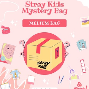 Stray Kids Mystery bias Bag, Custom Merch Gift Bag , Goodie Bag, Bookmarks,  Keychains, Stickers, Photocards, Photos, Polaroid,& More!