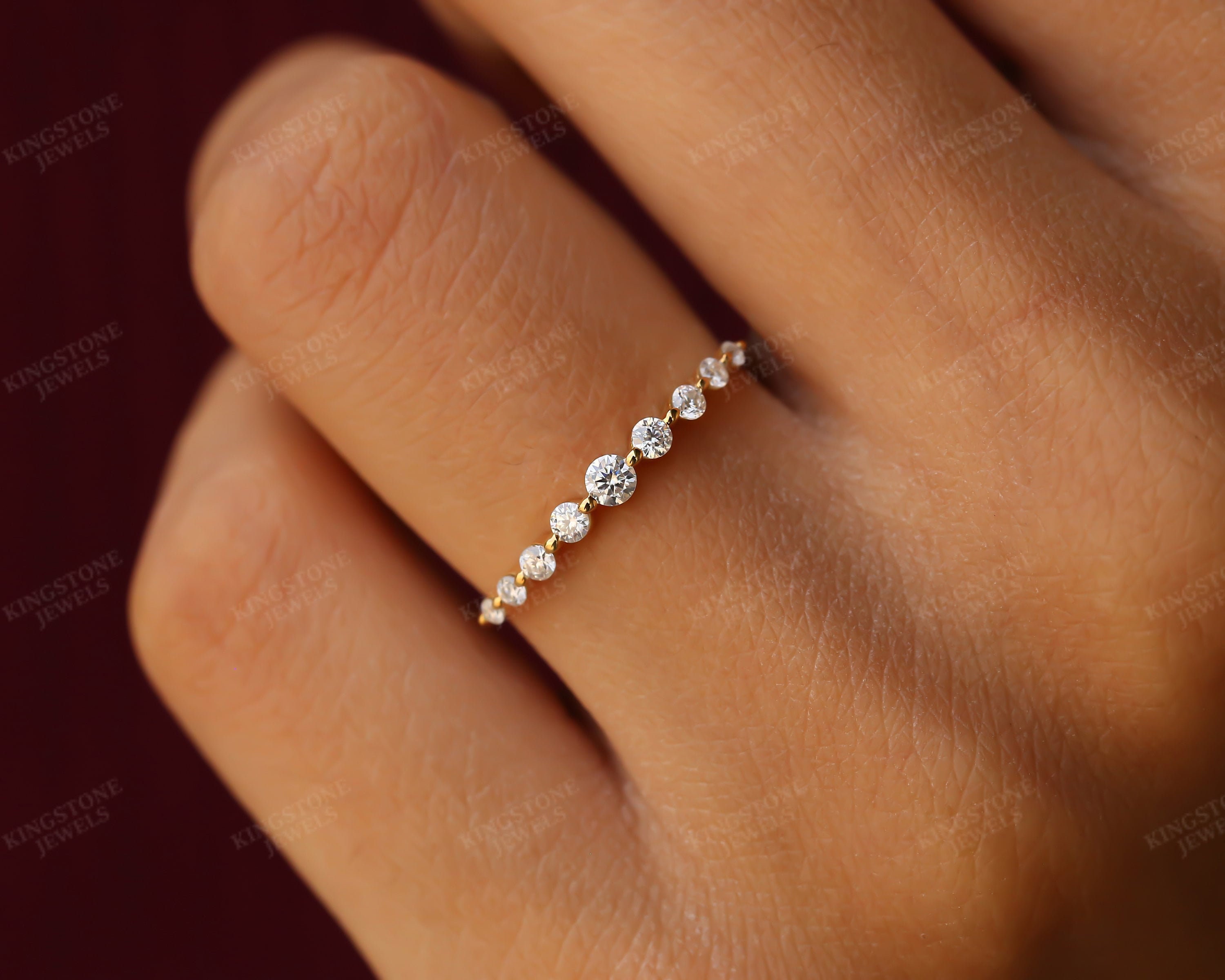 セチクチュール レディース リング アクセサリー Bubble Diamond Band Ring | fermejeanrobertaudet.ca