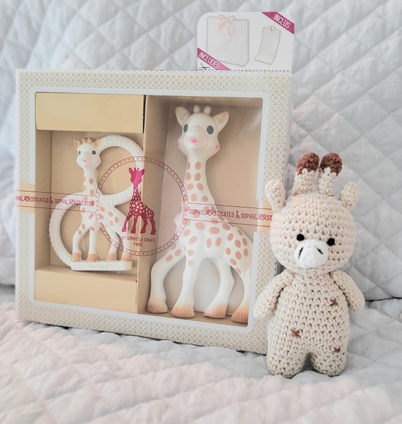 Sophie the Giraffe Teether, Crochet Giraffe, Sophie La Girafe