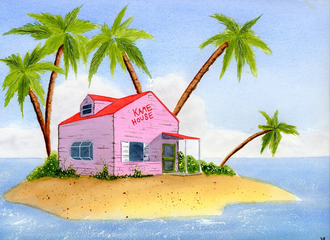 Kame House Fine Art Print Etsy