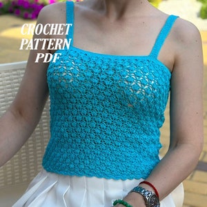 Summer crochet pattern top for  woman sexy crochet crop top pattern