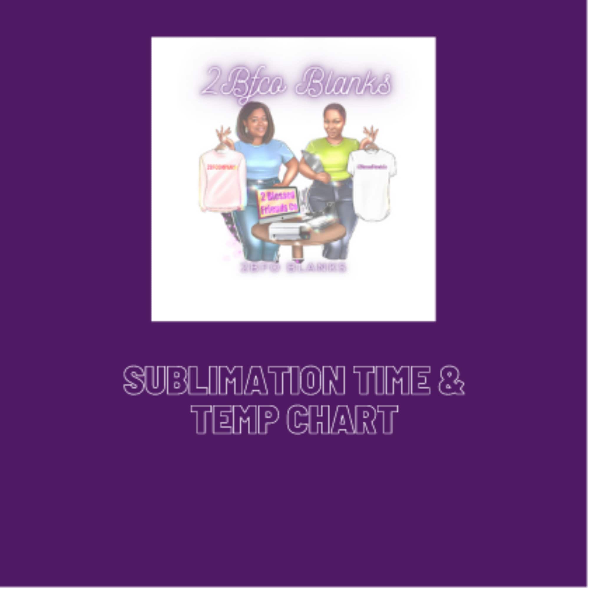 Sublimation time and temp chart etsy australia