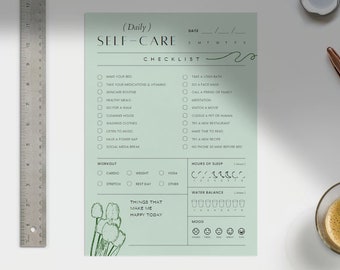 Daily Self Care Planner - Etsy