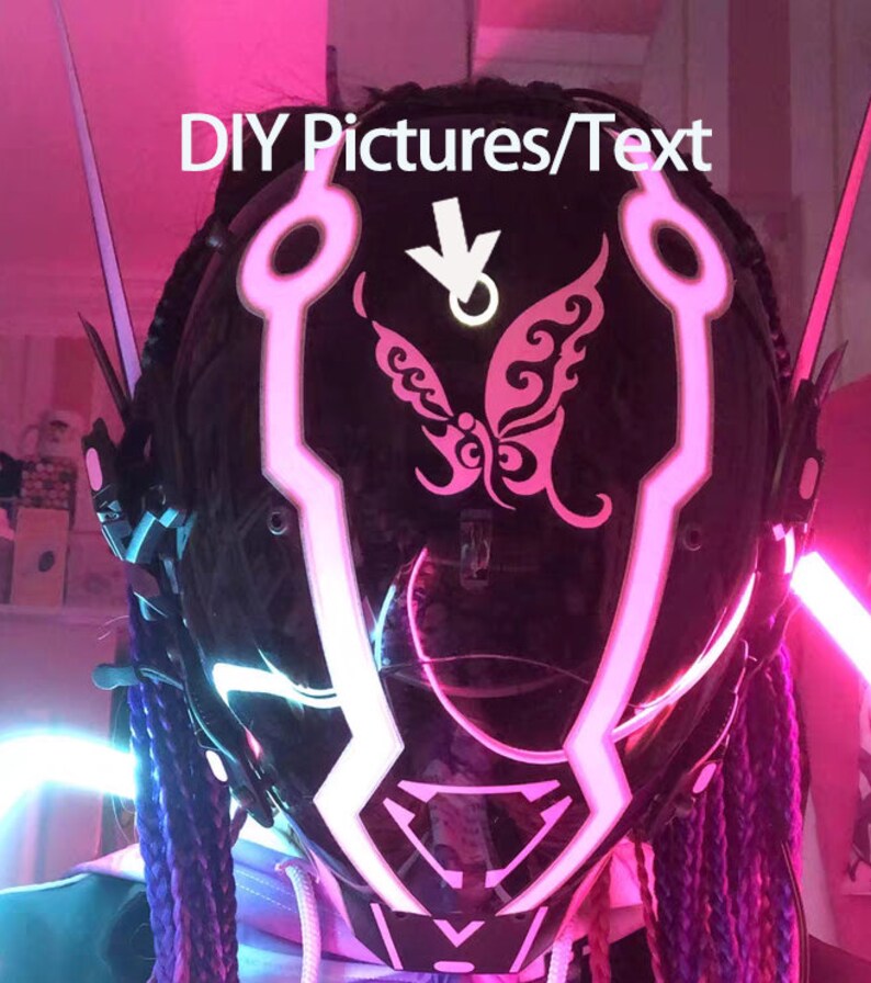 DIY Cyberpunk Masksticker Customization Etsy