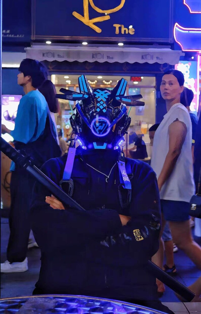 Cyberpunk Maskcyberpunk Helmetcyberpunk Cosplaystar Wars Etsy