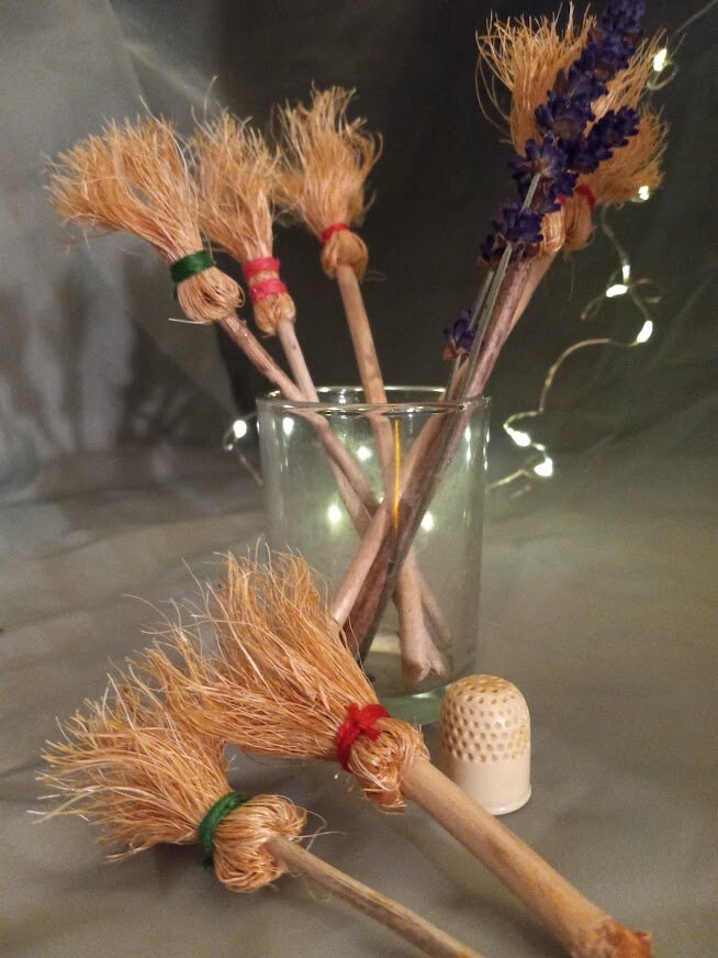 Choose Your Own Color Miniature Brooms, Doll House, Miniature, Brooms