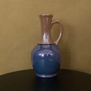 Vintage  Lusterware  Vase | Small  Japanese Vase | 1940s era | Japanese Bud Vase | Porcelain Vase | Gold And Blue Lusterware vase