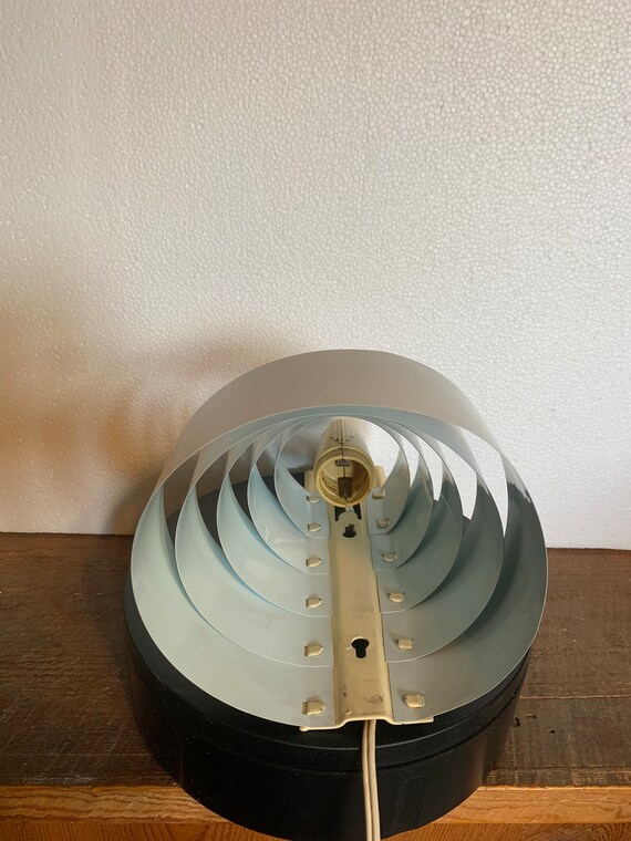 Vintage Mid Century White Venetian Tiered Shade Wall Sconce | Art