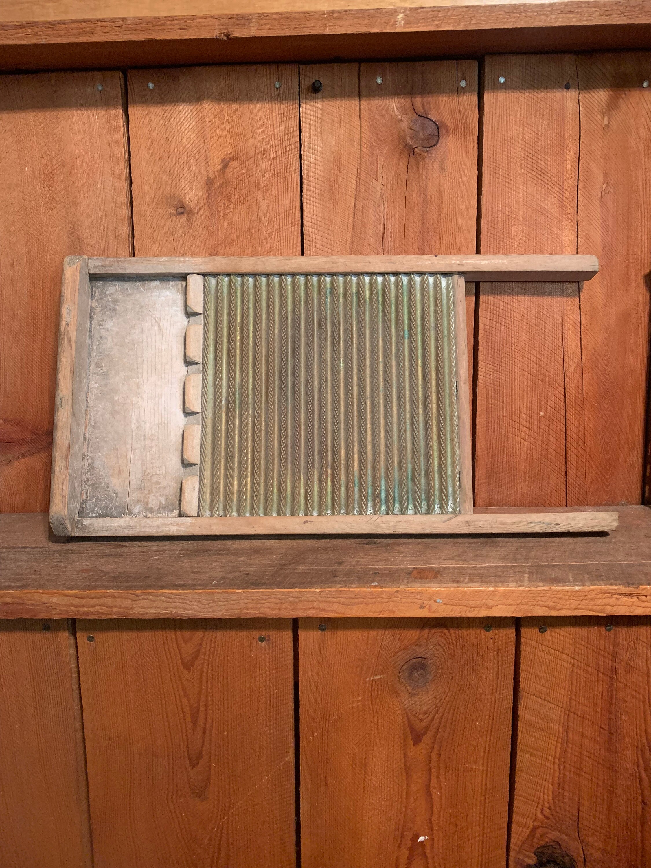 【USA】ヴィンテージ ウォッシングボード “NATIONAL　801” Vintage Washboard National Washboard Co. No. 801 The Brass King