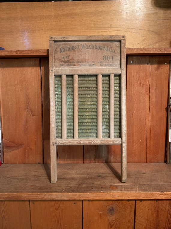 Vintage National Washboard | Number 801 | Brass King Washboard