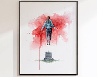 Max Mayfield 'Running Up That Hill' Watercolor Giclée Print