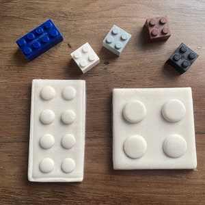 Building Blocks Cookie Cutters and Stamps Set - Bricks - Kids Birthday Party Cookies
