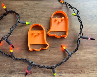 Cookie Cutter Set - Pair of Ghosts - Cute Friendly Ghosts with face details - Fall - Halloween - Stamps - Cutout Cookies
