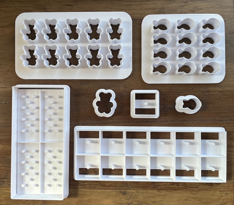 Cracker Cutter 4 Variety Set - Square - Goldfish - Teddy Bear - Graham ...