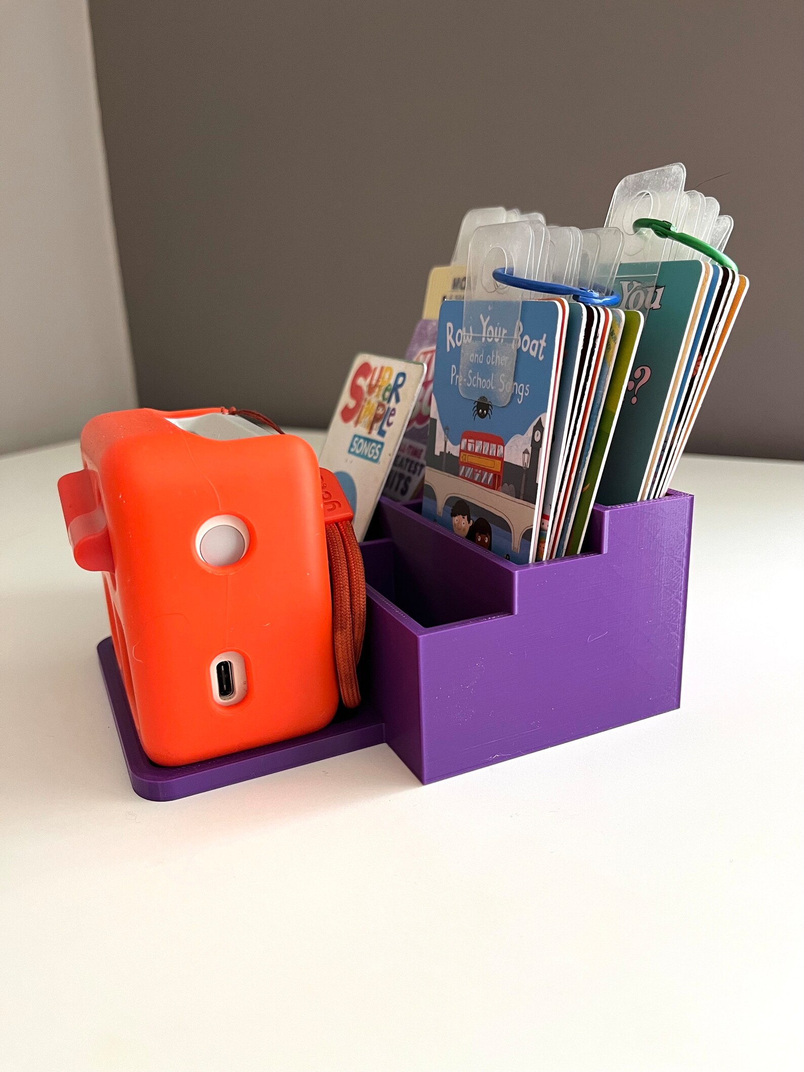Musical Cubbies MINI Music Player Docking Stand and Card Holder- Toy Storage Display ...