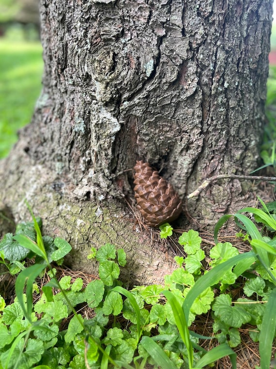 Conteneur Géocache Unique – Fausse Souche En Bois, Fait Main, Lituanie (UE N°4)