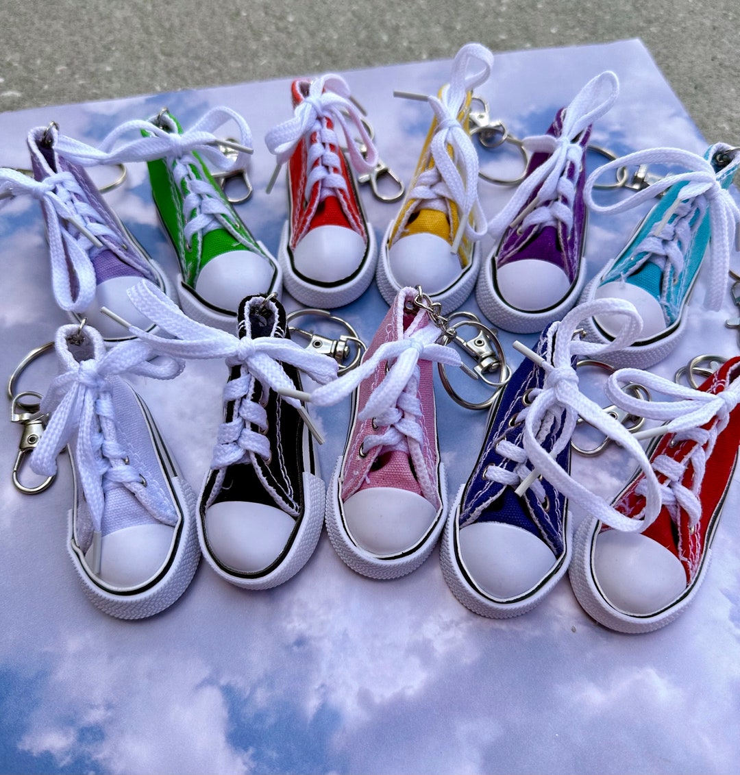 Converse Shoe Keychain Etsy