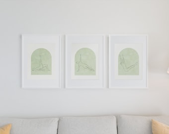 Pilates Wall Art | Pilates Gift | 3 Piece Wall Art | Printable Plates Wall Art | Studio decor | Art decor | Pilates art