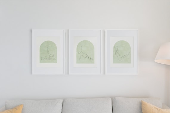 Pilates Wall Art | Pilates Gift | 3 Piece Wall Art | Printable Plates Wall Art | Studio decor | Art decor | Pilates art