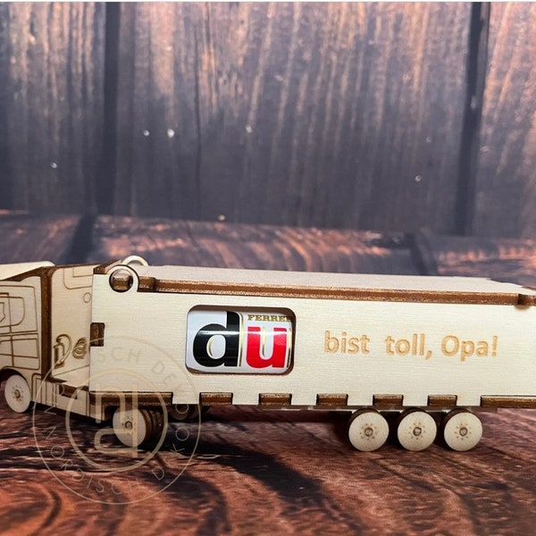 duplo  Box als LKW (für 2 duplo ) - Riegel PERSONALISIERBAR