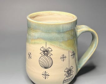 Handmade Wheel Thrown Ceramic Mug: Pottery Coffee Mug