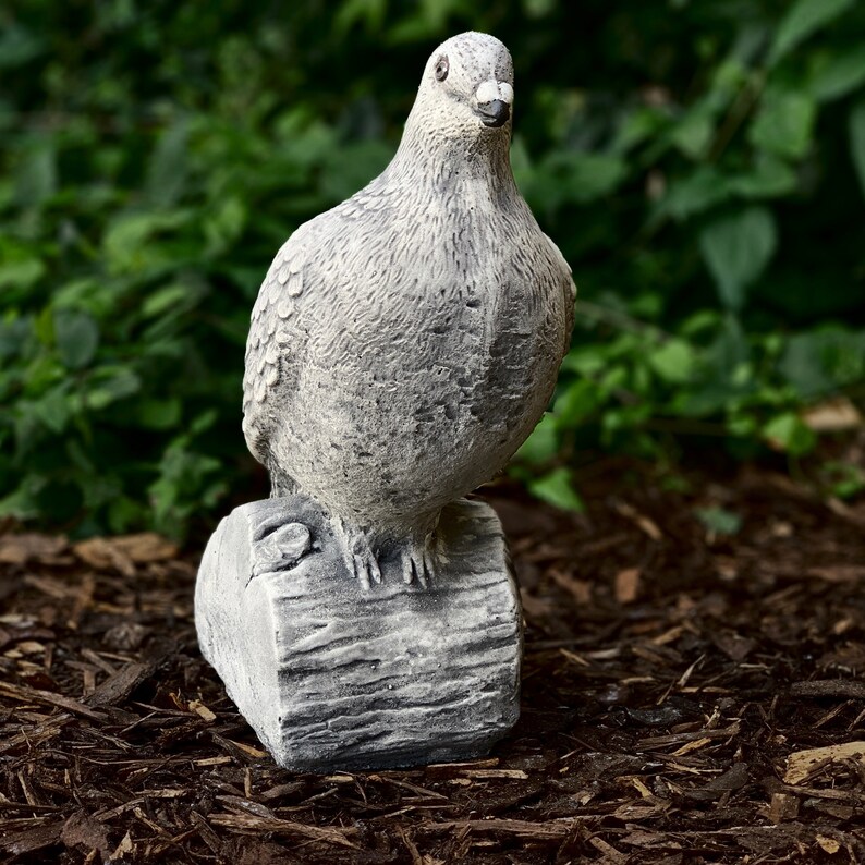 Peace Dove Sculpture Sitting Dove Figure Garden Dove Ornament Lovely