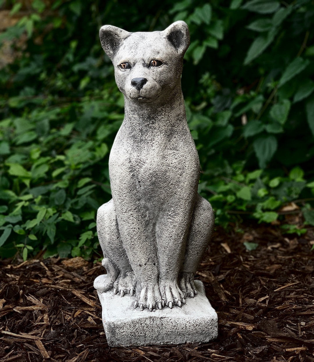 Large Panther Statue Sitting Panther Sculpture Massive Kitty for