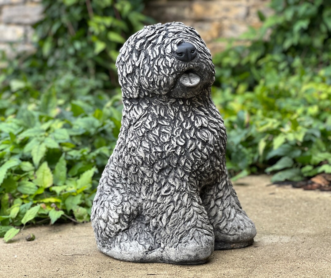 Shar Pei Sculpture Concrete Dog Figurine Outdoor Animal Statue Etsy