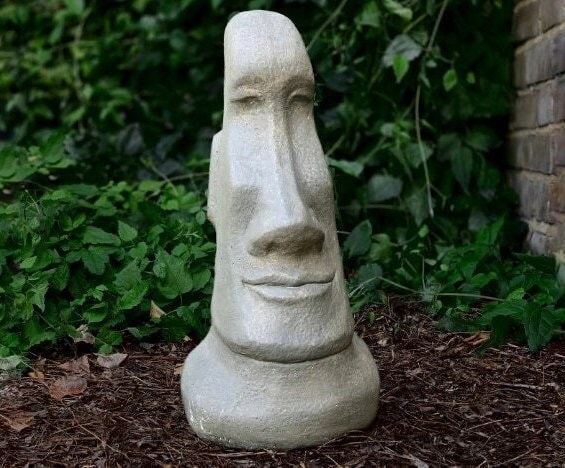 Easter Isle Zen Easter Island Stone Statue Head. Underground 
